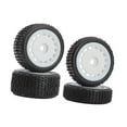 thumbnail image 3 of Yinanstore 4Pcs Wheel Rims Sturdy Premium RC Tire Wheels for Micro B 244016 1:24 RC Car White, 3 of 7