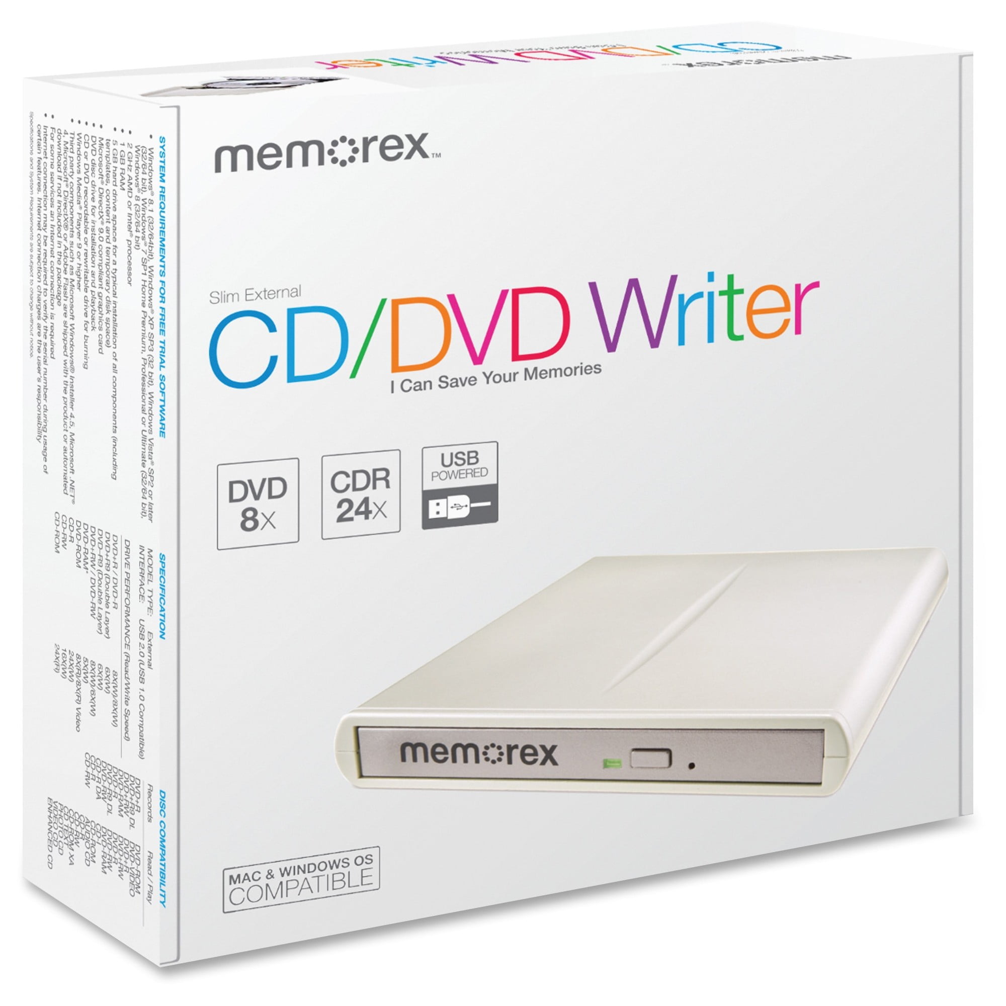 memorex cd dvd writer