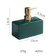 thumbnail image 5 of Dispensador de jabón moderno botella de bomba de loción botella de champú de Gel de ducha recargable decorativa para baño , VERDE Macarena Dispensador de jabón, 5 of 5
