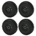 thumbnail image 3 of RC Car Tyre Wheel, Exquisite Workmanship 4PCS Excellent RC Car Tires Tyre Wheel  For WPL B14 B24 C14 C24 For MN D90 D91 D96 D99 R789BL Black,R789S Silver, 3 of 8
