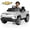 White, variant on EVOKEDEN 24V Licensed Chevrolet Silverado Electric Car for Kids, Ride on Toys with Remote Control, LED Lights, Music Player, Seat Belts, Black