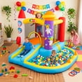 thumbnail image 7 of Veeboto Planet Rocket Theme Bounce House, Indoor Outdoor Bouncy Castle with Slide, Bounce Area, Pool, Ring Toss, Ball Net, Basketball Hoop for 3-10 Years Olds with Blower, 7 of 7