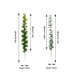 thumbnail image 4 of Plantas artificiales Toystoory 10 piezas Eucalipto Verde Decoración interior, 4 of 6