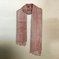 thumbnail image 4 of HAOTAGS Womens Metallic Shawl, Shimmer Evening Wrap for Formal Dress Glitter Party Shawl Rose Gold Size Free Size, 4 of 4