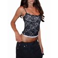 thumbnail image 3 of Lace Camisole for Women Tank Top Going Out Y2K Fashion Top Lace Crop Tops Summer Trendy Tops Black S, 3 of 10