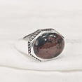 thumbnail image 2 of Mahogany Jasper Mans Ring, Natural Mahogany Jasper Ring, Silver Jewelry, 925 Silver Ring, Birthday Gift, Heavy Mens Ring, Arabic Design, Ottoman Style Ring, Christmas, Turkey Mens Signet Ring, 2 of 5