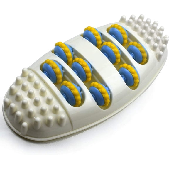 Massor Dual Foot Massager Roller Stress Reliever Massage Original Shiatsu Acupressure Relaxation Excellent Plastic