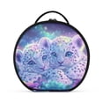 thumbnail image 2 of BZSMCE Makeup Bag Large Travel Cosmetic Bag with Adjustable Dividers Fashion Dreamy Duo Among Blooms Printed, 2 of 7
