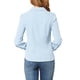 thumbnail image 3 of CAMISA DE MUJER CON BOTONES INSPIRADA CHIC, COLLAR PETER PAN, CON LAZO, BLUSA DE COLOR SÓLIDO 3XL AZUL CLARO, 3 of 8