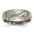 thumbnail image 2 of Titanium Swirl Design 6mm Satin Band, 2 of 10