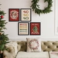 thumbnail image 3 of Hieng Vintage Christmas Wall Decor,Trendy Christmas Retro Posters for Room, Santa Snowman Deer Nutcracker Xmas Wall Art Prints for Living Room Kitchen Bedroom Office Set of 4 Unframed, 3 of 6