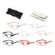 thumbnail image 5 of 8 gafas de diamantes de imitación de los años 50, lentes transparentes , salto de calcetines, carnaval y videojuegos., 5 of 7