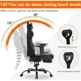thumbnail image 4 of YRLLENSDAN Office Gaming Chair, Computer Chair with Footrest Lumbar Support PC Chair Racing Chair Video Gaming Chair Ergonomic Gaming Chair for Adults Teens, Black, 4 of 7