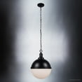 thumbnail image 3 of Luxury Modern Farmhouse Pendant, 17''H x 12''W, Matte Black Finish, Apulon Collection, by Urban Ambiance, 3 of 8