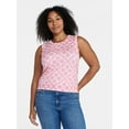 thumbnail image 2 of Time and Tru Women's Fine Gauge Sleeveless Sweater Shell, Lightweight, Sizes XS-XXXL, 2 of 6