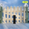 thumbnail image 2 of ToppiJoy 5 Pack Fence Post Anchor Metal Fence Post Repair Kit Wood Fence Post Heavy Duty Double Support Anchor Ground Spike Fence Brackets for Metal Posts (Black, 5), 2 of 30