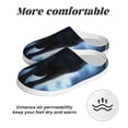 thumbnail image 6 of Yiaed Night Scene of Wolves Print Slippers Fuzzy Warm Cozy Slippers Non Slip House Slippers For Indoor Outdoor Slippers House Slippers-11, 6 of 7