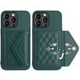 thumbnail image 5 of Dteck for iPhone 15 Pro Max Wallet Case with Shoulder Strap, Premium PU Leather Kickstand Card Slots, Magnetic Clasp and Durable Shockproof Cover for iPhone 15 Pro Max,Green, 5 of 7