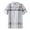 White, variant on WEAIXIMIUNG Untuckit Shirts for Men Long Sleeve Slim Fit Mens Printed Checked Striped Shirt Zipper Sport Shirt Short Sleeve Top