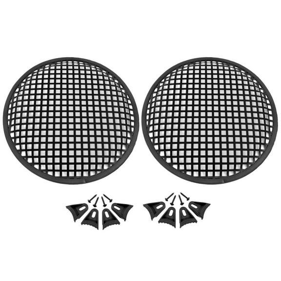 Universal 10 inch Metal Mesh Speaker Subwoofer Grill Cover Waffle Style - 2 Pack