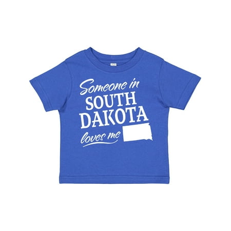 

Inktastic Someone in South Dakota Loves Me Gift Toddler Boy or Toddler Girl T-Shirt