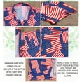 thumbnail image 6 of HAPPY BAY Men's Hawaiian Shirts Short Sleeve Button Down Shirt Mens 4th of July Summer Shirts Casual Beach Holiday Hawaii Patriotic Shirts for Men Funny S US Flags, Red, 6 of 6