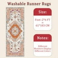 thumbnail image 6 of Hallway Runner Rug 2'x6' Washable Area Rugs Non Slip Laundry Rug Runner Floor Carpet Runners for Hallways Entryway Laundry Room Kitchen, 6 of 11