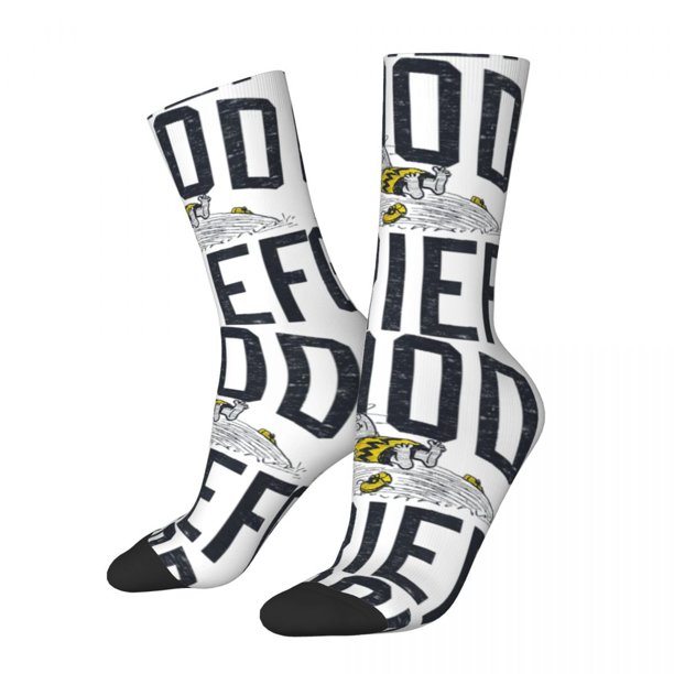 Calcetines deportivos antideslizantes con diseño alocado y cálido para mujer y hombre, de Peanuts, Charlie Brown, Monday Good Grief, Snoopy
