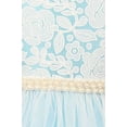 thumbnail image 2 of Flower Girl Dress Detachable Pearl Belt & Tulle Skirt for Little Girl Pink 2 MBK.351, 2 of 3