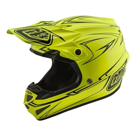 Troy Aikman Signed Helmet - Troy Lee SE4 POLYACRYLITE OFFROAD HELMET -PINSTRIPE YELLOW FREE EXPRESS SHIPPING