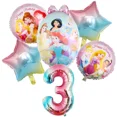 thumbnail image 4 of globos de aluminio de Cenicienta Rapunzel para niña, decoraciones de fiesta de cumpleaños de princesa, bolas de helio con número de 32 pulgadas, globo de juguete para niños（6 pcs13, 4 of 5