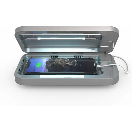 3 UV Cell Phone Sanitizer and Dual Universal Cell Phone Charger | Patented and Clinically Proven UV Light Sanitizer | Cleans and Charges All Phones - Orchid