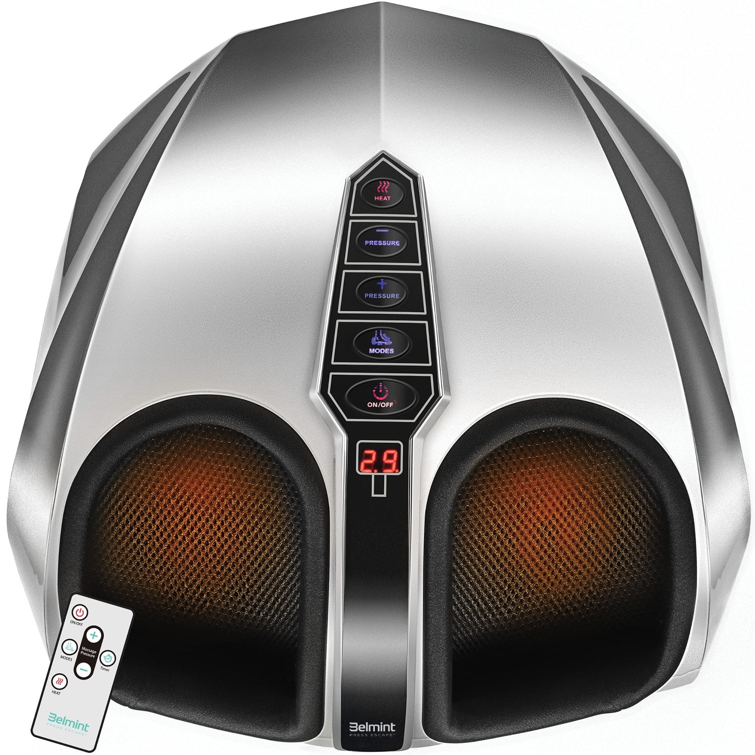 Belmint Shiatsu Foot Massager with Heat, DeepKneading, 5 Pressure