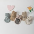 thumbnail image 2 of Glisme Baby Socks Slip Floor Socks For Infants Autumn Indoor Walking Socks Thermal Insulation Socks Medium Calf Non Compression Cartoon Cute Khaki, 2 of 4