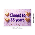 thumbnail image 3 of LUUFILx Cheers to 33 Birthday Banner Glitter Photo Backdrop Party Decoration Celebration Sign Photography Props Event Supplies Décor, 3 of 7