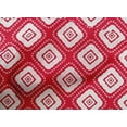 thumbnail image 4 of oneOone Cotton Poplin Red Fabric Geometric Bandhani Craft Projects Decor Fabric Printed By The Yard 56 Inches Wide, 4 of 4