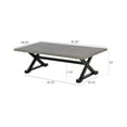 thumbnail image 6 of Ulax Furniture  Outdoor Rectangular Coffee Table With Aluminum Tabletop, Gray, 6 of 6
