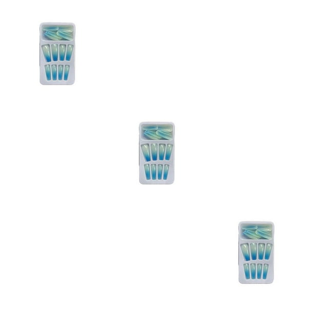 Vogacara 1 Juego de prensa de punta francesa en las uñas, extensión de gradiente, calcomanías de moda extraíbles, regalos DIY, Kit de manicura tipo 15 Type1 NO1 Vogacara CBP262458
