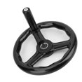 thumbnail image 3 of Handwheel, Non Slip Black 3 Spoked Hand Wheel 200x18mm  For Machine Tool, 3 of 8