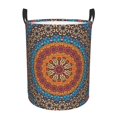 thumbnail image 1 of Fotbe Mandala Cesto de Ropa con Asas, Cesto Impermeable de Gran Capacidad, Bolsa de Lavado para Dormitorio, Cesto de Ropa con Ruedas y Asas-Medium, 1 of 6