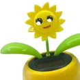thumbnail image 3 of Juguete de Flor de Baile con Energía Solar, Decoración de Salpicadero de Coche, Juguete de Planta de Bobble, Maceta de Baile Oscilante, Escritor Girasol BLESIY Flip Flap Pot Swing Toy, 3 of 8