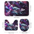 thumbnail image 3 of Geometric Lattice 4 Piece Shower Curtain Sets, with Non-Slip Rugs, Toilet Lid Cover And Bath Mat, for Bathroom Decor Set, 3 of 8