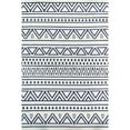 thumbnail image 2 of nuLOOM Cecilia Geometric Tribal Bands Area Rug, 6' 7" x 9', Blue, 2 of 2