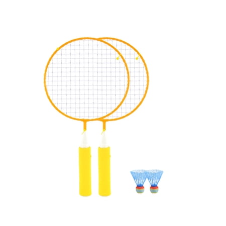 LEORX 2 Pcs Badminton Set for Kids Aluminium Alloy Training Activities with Tighten Thread and Comfort