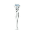 thumbnail image 3 of Angara Natural 0.72 Ct. Aquamarine Solitaire Ring in 14K White Gold for Women (Ring Size: 5), 3 of 9