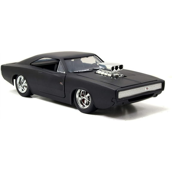 Jada 1:24 Fast & Furious - 1970 Dodge Charger Street Mat Black Vehicle