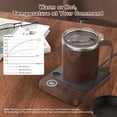 thumbnail image 3 of Calentador de taza para café Felibeaco de 16 oz con taza térmica de madera, 3 of 7