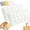 White, variant on Cooling Marshmallow Puff Pillow with Quilted Cloud-Loft Design for Side Back Stomach Sleepers, Cool-Touch Fluffy Neck Support,Breathable Washable