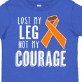 thumbnail image 4 of Inktastic Lost my Leg Not my Courage Limb Loss Awareness Orange Ribbon Boys or Girls Toddler T-Shirt, 4 of 5