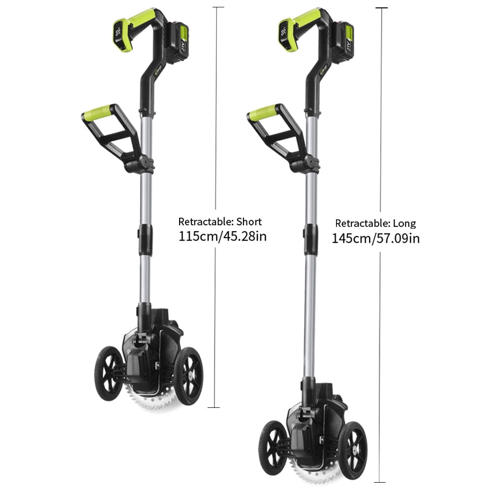 ZLieatmp Electric Weed Trimmer,21V Grass Trimmer Cordless Lawn Edger with Side Trimming Wheel Handhold Lawn Mower for Lawn Yard Garden
